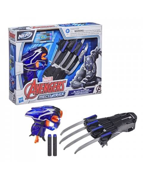 Black Panther pirštinė ir šautuvas vaikams „Avengers Mech Strike”, Nerf