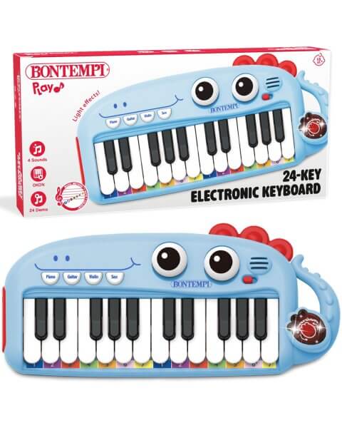 Elektroninis pianinas vaikams &bdquo;Drakoniukas&rdquo;, 24 klavi&scaron;ų, 29 cm, Bontempi 