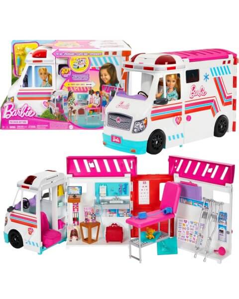Barbie transformuojamas greitosios pagalbos rinkinys su lėle, HKT79 