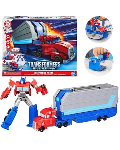 Transformers rinkinys su Optimus Prime figūrėle ir priekaba &bdquo;Kovinis vilkikas&rdquo;, G0750 