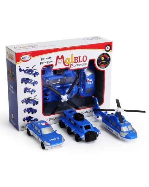 Magnetinis konstruktorius &bdquo;Policijos pajėgos&rdquo;, MalBlo 