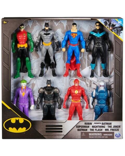 Betmeno, Supermeno, Robino, Žaibo, Džiokerio ir kitų herojų figūrėlių rinkinys &bdquo;DC Comics: 8 Pack&rdquo; 
