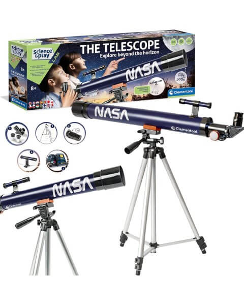 Vaikiškas teleskopas, „NASA”, 300x priartinimas, Clementoni