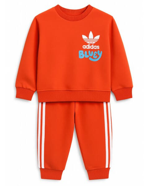 Komplektas berniukui su džemperiu ir kelnėmis &bdquo;Adidas: Bluey&rdquo;, oranžinis 