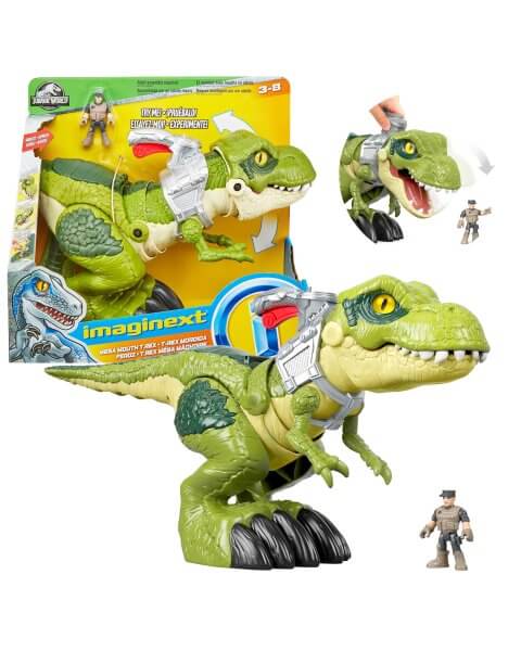 Dinozauras tiranozauras su pakeliamais nasrais „Megamouth T-Rex”, Jurassic World, GBN14