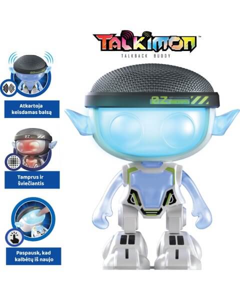 Žodžius atkartojantis robotas „Talkimon”, 12,5 cm, Silverlit 