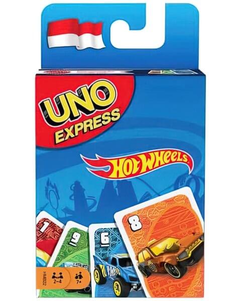 Uno Express kortų žaidimas &bdquo;Hot Wheels&rdquo;, JDF58 