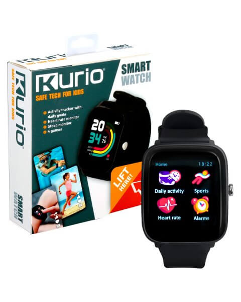 Išmanusis laikrodis vaikams, juodas, Kurio 