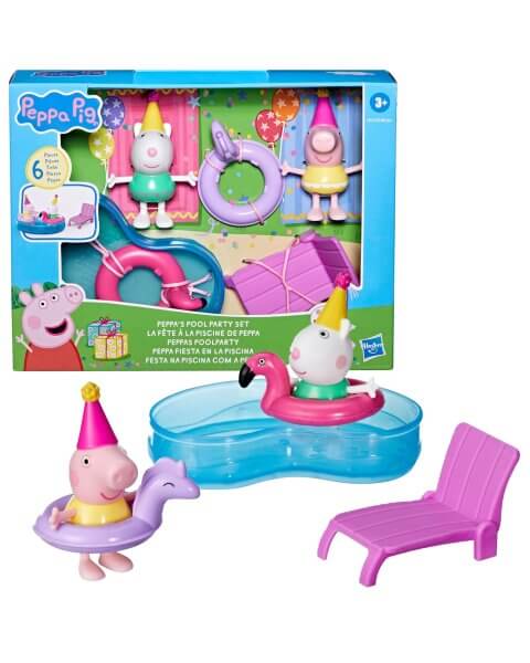 Peppa Pig rinkinys su figūrėlėmis „Baseino vakarėlis”, F9511