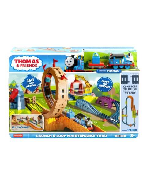 Traukinuko trasa vaikams „Launch & Loop Maintenance Yard ”, Thomas & Friends, HJL20