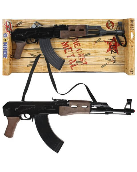 Gonher žaislinis automatas su dirželiu, 8 šovinių 