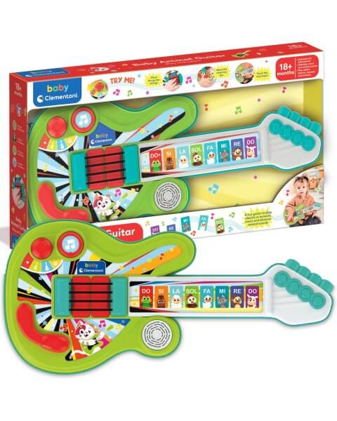 Interaktyvi gitara kūdikiui su garsais ir &scaron;viesomis, Baby Clementoni 
