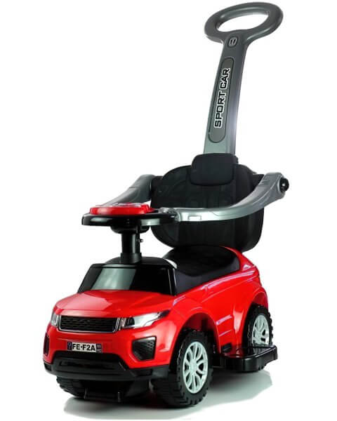 Ma&scaron;ina paspirtukas su rankena, raudonas &bdquo;Offroad&ldquo; 