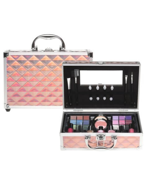 Makiažo rinkinys mergaitėms rožiniame lagamine „3D Pink Holographic