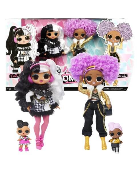 LOL Surprise! 2 OMG ir 2 Surprise lėlių rinkinys „Disco” – Dollie ir 24K D.J.