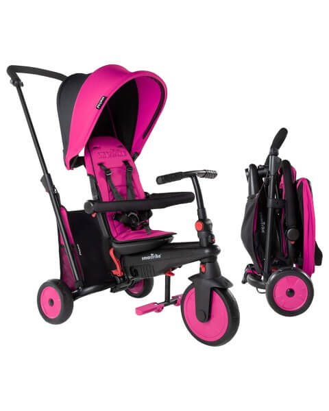 SmarTrike sulankstomas triratukas vaikams 6-viename „STR3” rožinis
