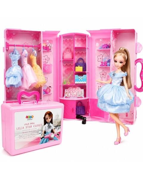 Lėlės rūbų spinta-lagaminas &bdquo;Star Closet&rdquo; 