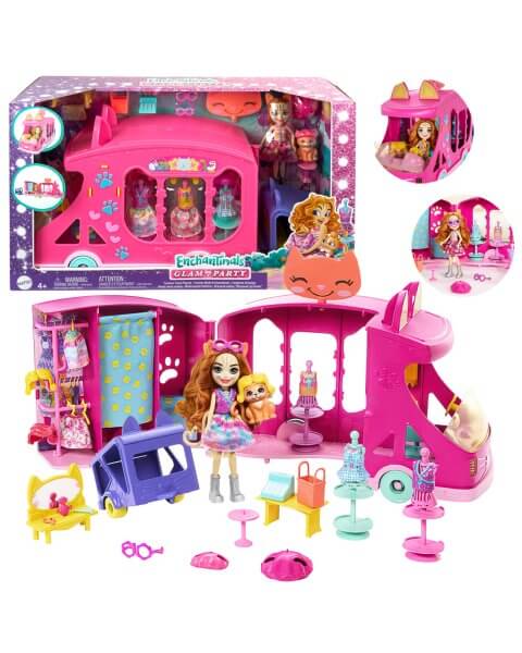 Enchantimals katytės madų sunkvežimis &bdquo;Glam & Party&rdquo;, HPB34 