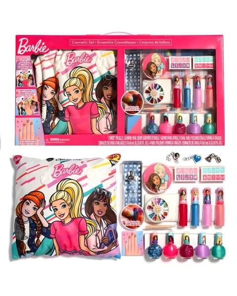 Barbie didelis vaikiškos kosmetikos rinkinys su aksesuarais