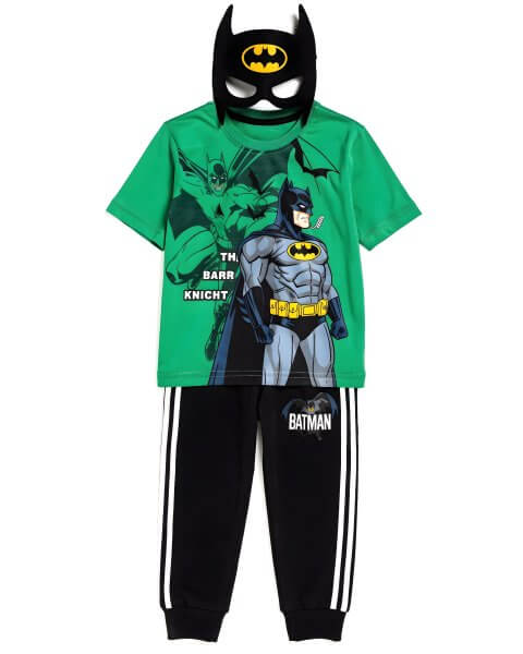 Komplektas berniukui su mar&scaron;kinėliais, kelnėmis ir kauke &bdquo;Batman&rdquo; 