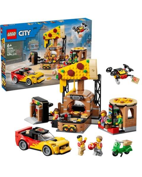 60496 LEGO&reg; City Picų pristatymo įspūdžiai su transporto priemonėmis 