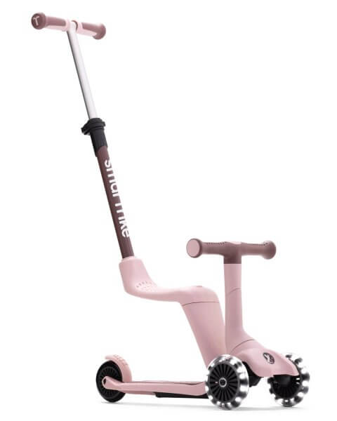 SmarTrike Xtend Mini triratis paspirtukas su sėdyne ir rankena, rožinis