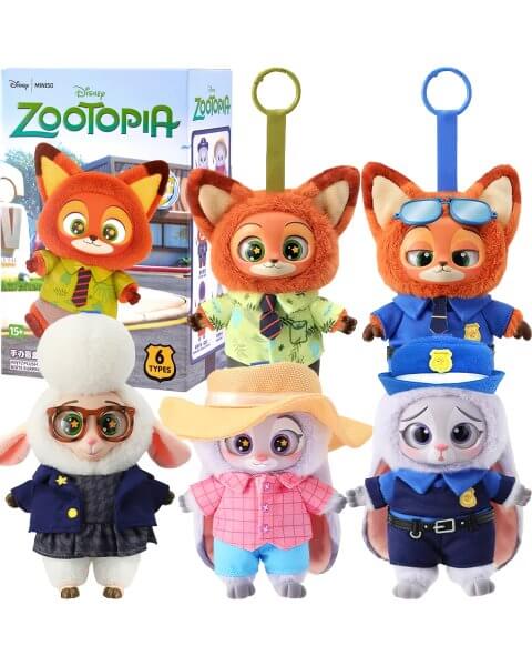Zootopia pliušinis žaislas–pakabukas, 16 cm