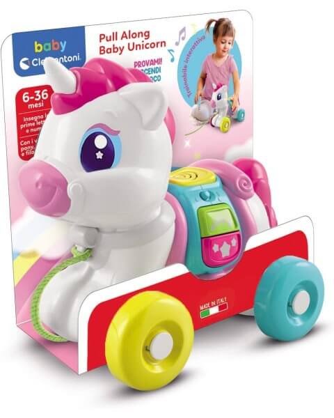 Traukiamas žaislas vienaragis &bdquo;Baby Unicorn&rdquo;, Clementoni 