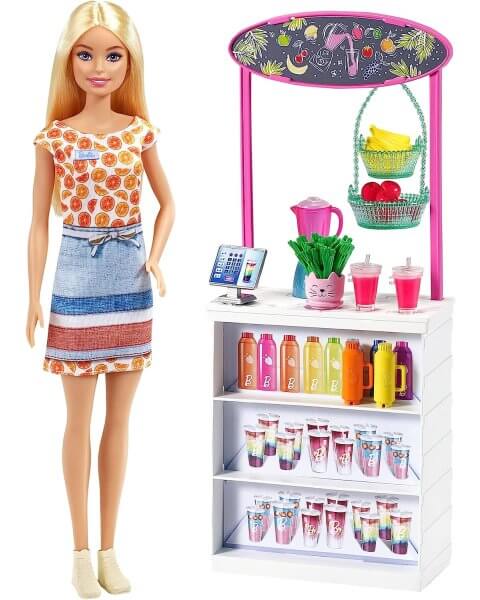 Barbie lėlė su sulčių kokteilių baru, GRN75 