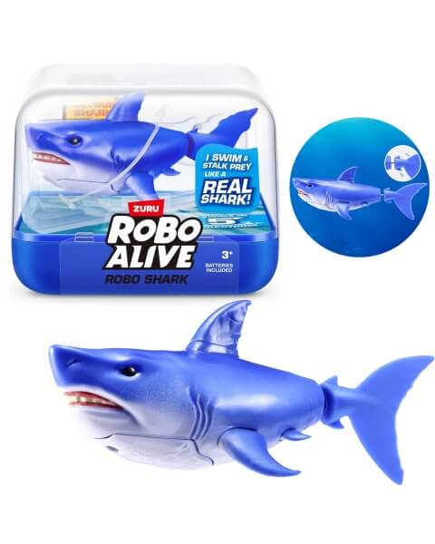 Interaktyvus plaukiojantis ryklys &bdquo;Robo Shark&rdquo;, Robo Alive, mėlynas 