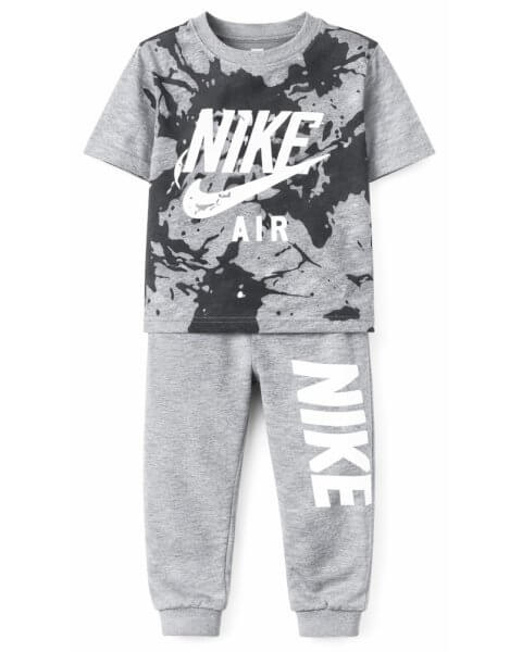 Komplektas berniukui su mar&scaron;kinėliais ir kelnėmis &bdquo;Nike&rdquo;, pilkas 