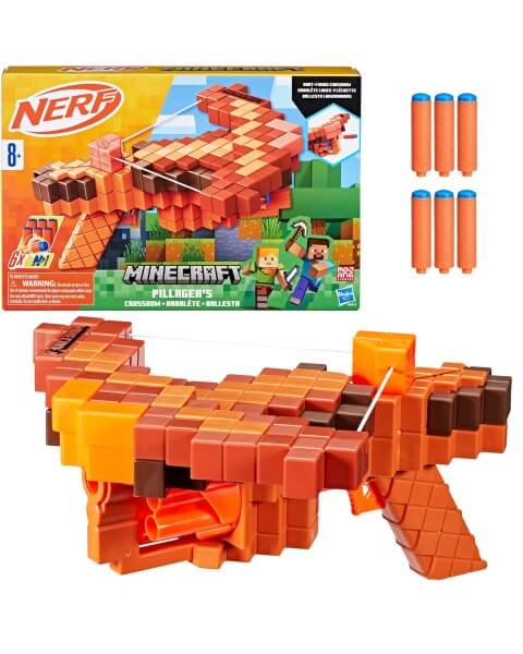 Nerf Minecraft &scaron;autuvas - arbaletas &bdquo;Pillager&rsquo;s Crossbow&rdquo;, G0315 