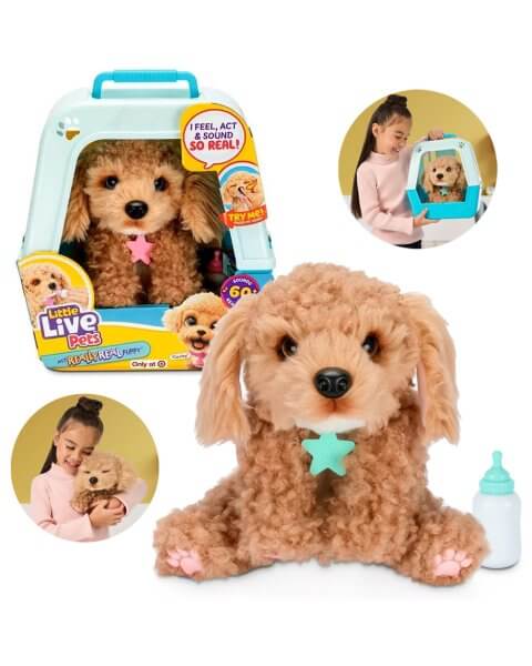  Interaktyvus &scaron;uniukas narvelyje su 60+ garsų ir funkcijų &bdquo;Curley Cavoodle&rdquo;, Little Live Pets 