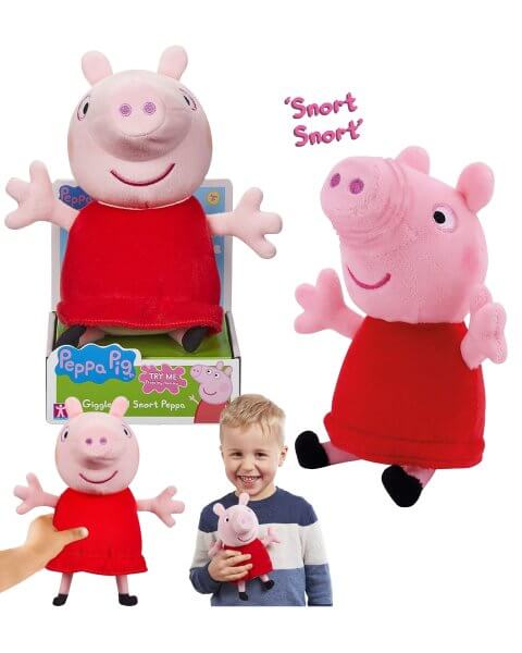 Peppa Pig pliu&scaron;inis žaislas &bdquo;Kalbanti Kiaulytė Peppa&rdquo;, 20 cm 