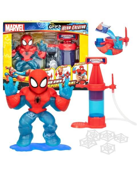 Goo Jit Zu tampomos Žmogaus Voro figūrėlės gamybos rinkinys &bdquo;Hero Creator Spider-Man&rdquo; 
