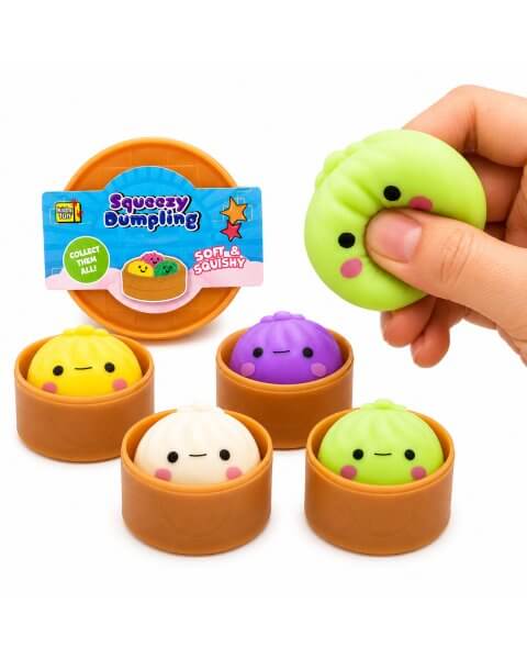Antistresinis žaislas koldūnas „Squeezy Dumpling”, 5,5 cm