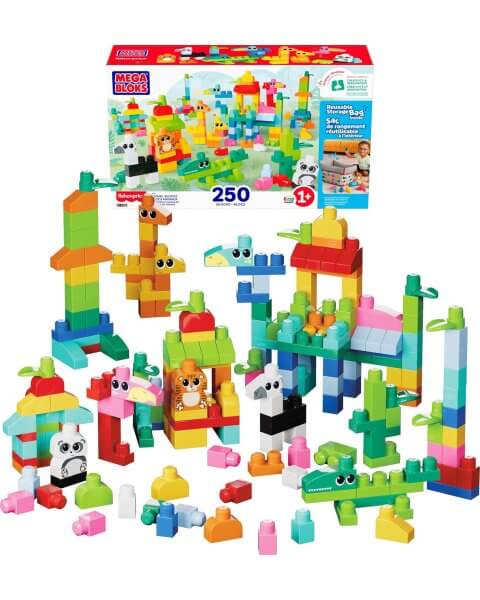 Mega Bloks didelis kaladėlių rinkinys, 250 det., JCF93