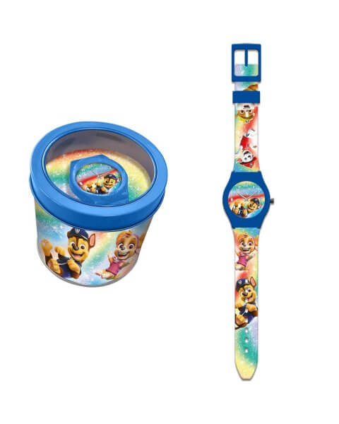 Vaikiškas rankinis laikrodis „Paw Patrol“, metalinėje dėžutėje 