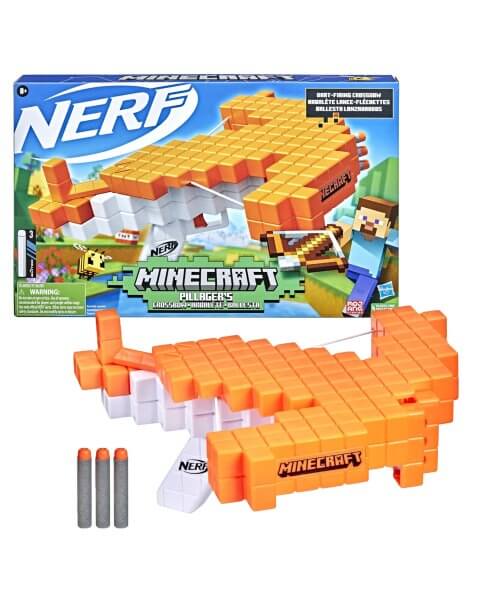 Nerf Minecraft &scaron;autuvas - arbaletas &bdquo;Pillager&rsquo;s Crossbow&rdquo;, F4415 
