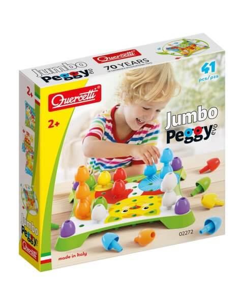 Mozaika vaikams su dideliais kištukais „Jumbo Peggy”, Quercetti
