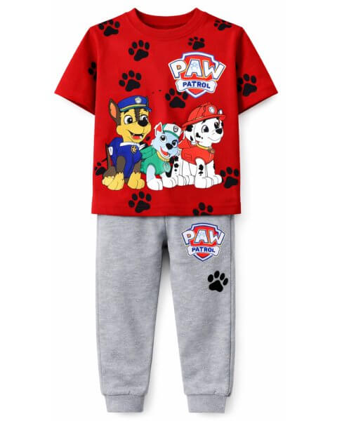 Komplektas berniukui su mar&scaron;kinėliais ir kelnėmis &bdquo;Paw Patrol&rdquo;, raudonas 
