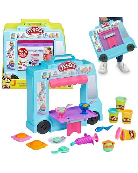 Play-Doh plastilino rinkinys ledų vagonėlis „Ice Cream Truck”, F13905L0