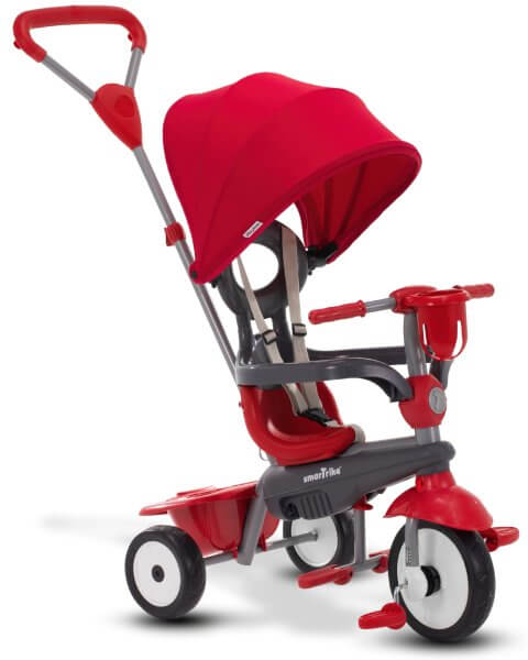 SmarTrike triratukas vaikams 4-viename &bdquo;Breeze Plus&rdquo;, raudonas 