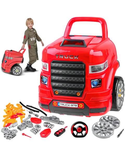 Vaiki&scaron;kas meistro darbastalis - autoservisas su įrankiais 