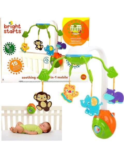 Muzikinė karuselė kūdikiui &bdquo;Dream Along Mobile&ldquo;, Bright Starts 