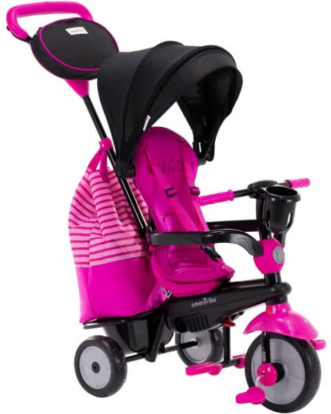 SmarTrike triratukas vaikams 4-viename &bdquo;Swirl&rdquo; rožinis 