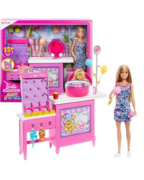 Barbie lėlė su cukrinės vatos gaminimo rinkiniu, JFV67 