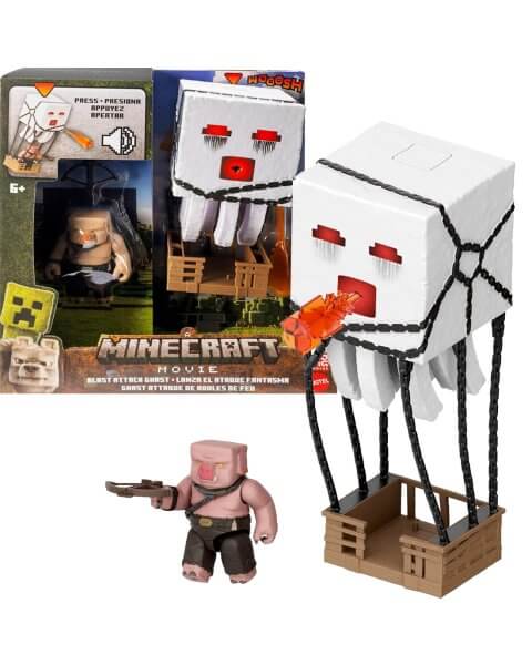Minecraft rinkinys su figūrėle, garsais ir &scaron;viesomis &bdquo;Blast Attack Ghast&rdquo;, JFB69 
