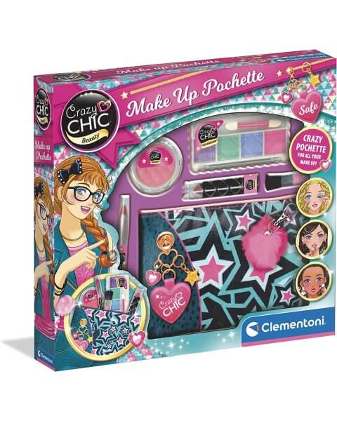 Makiažo rinkinys su rankinuku mergaitėms „Make Up Pochette“, Crazy Chic  
