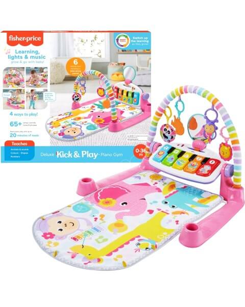 Fisher-Price lavinamasis kilimėlis su muzika ir &scaron;viesomis &bdquo;Kick & Play Piano Gym&rdquo;, HBB75 